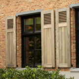 KempiQ Massief hardhouten paneel-louvre luik op maat type Vorselaar