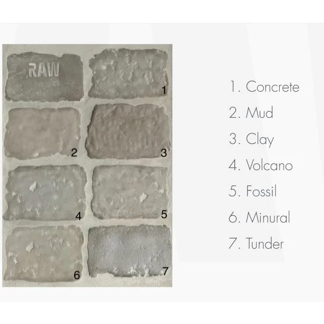 RAW stones van verschillende materialen