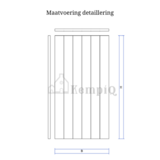 KempiQ Massief hardhouten luik op maat type Kasterlee