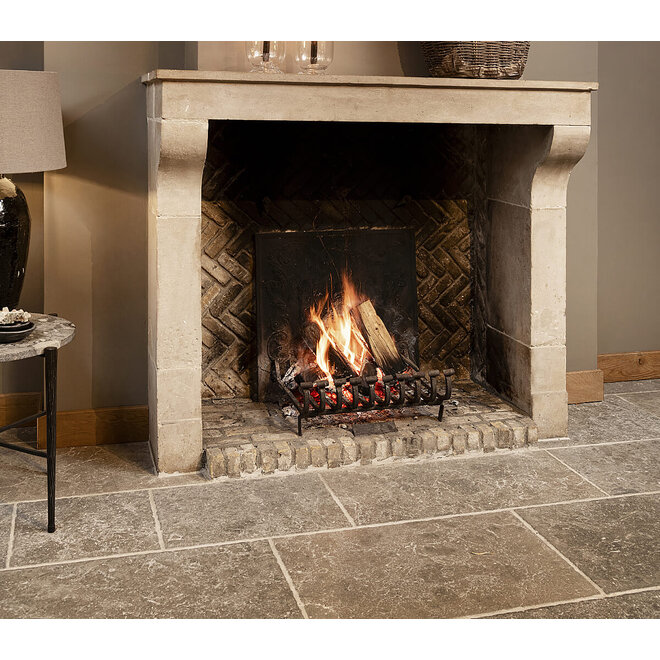 KempiQ Dallenvloer "Calcaire Gris" geborsteld 40/50 cm breed per m2