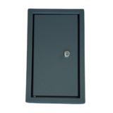 KempiQ Inbouwkast met slot antraciet 115mm voor technische ruimte
