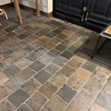 KempiQ Oude gesmoorde estrikken blauw grijs bruin genuanceerd 20x20cm per m2