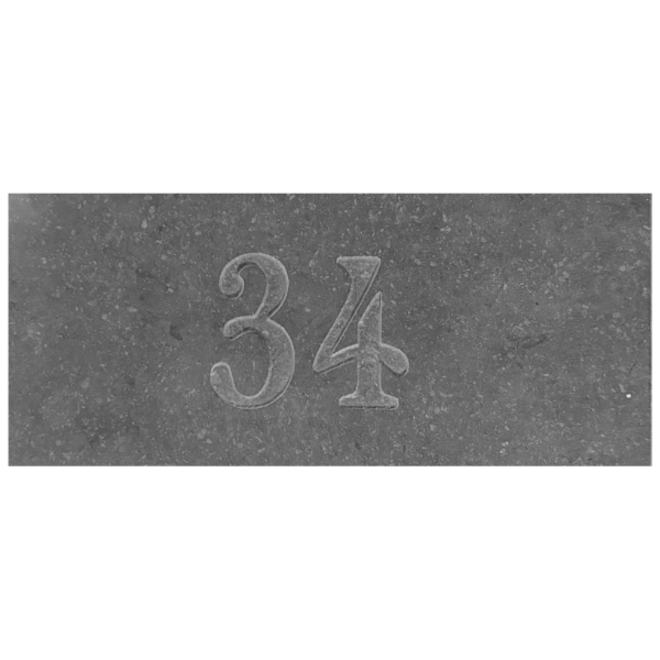 KempiQ Belgische Arduin hardsteen naamplaat met gravure geschuurd