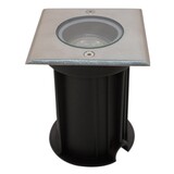 KempiQ Grondspot Roty metaal vierkant 11 cm
