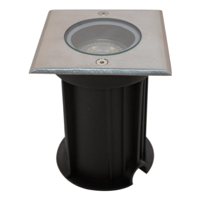 KempiQ Grondspot Roty metaal vierkant 11 cm