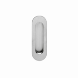 Intersteel Schuifdeurkom ovaal 120x40mm blind rvs geborsteld