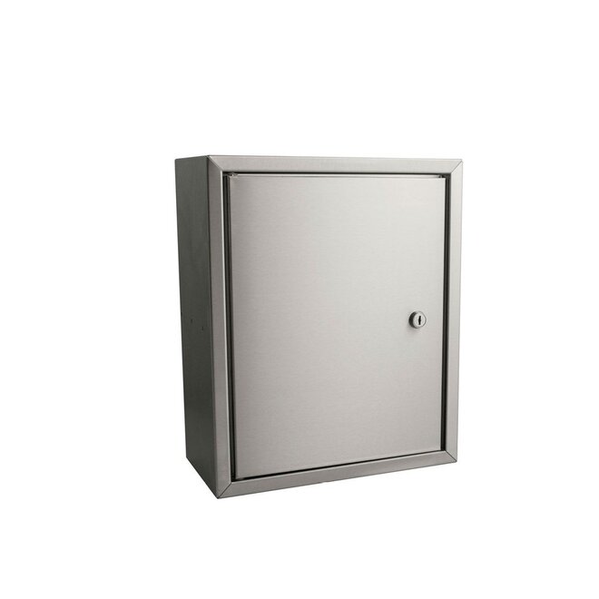 KempiQ Inbouwbrievenbus RVS voor poeren 393x322x165mm