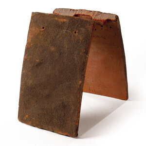 Tegelpan retro oude look kleur midden bruin