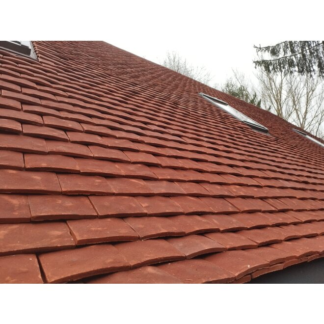 KempiQ Tegelpan retro look kleur rood bezand verouderd