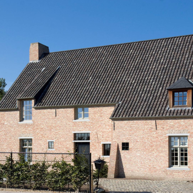 KempiQ Retro Boomse dakpan blauw gesmoord per pallet