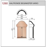Wienerberger Halfronde beginkepervorst vario Vieilli Blauw gesmoord