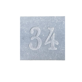 Belgisch Hardsteen naambordje 18cm breed