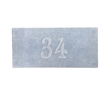 Belgisch Hardsteen naambord 21 cm breed