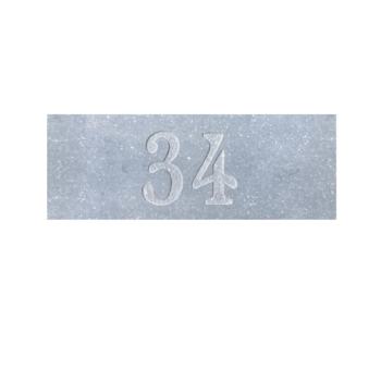 Belgisch Hardsteen naambord 37 cm breed