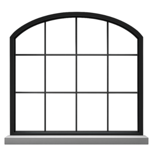 Kempisch kozijn staallook type 3  met plakroedes