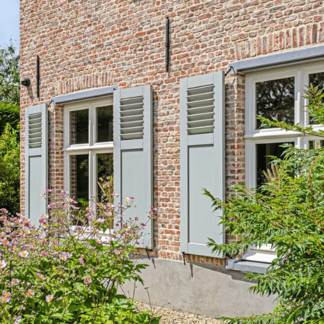 KempiQ Massief hardhouten paneel-louvre luiken op maat type Herentals