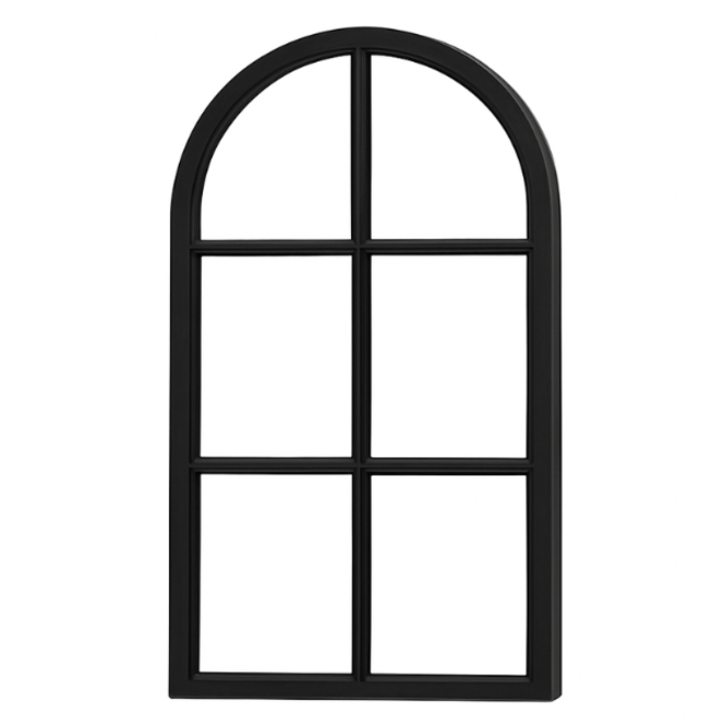 KempiQ Authentiek zwart stalraam met dubbel glas B55xH100cm