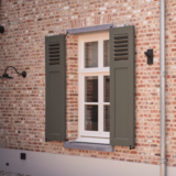 KempiQ Massief hardhouten paneel-louvre luiken op maat type Herentals