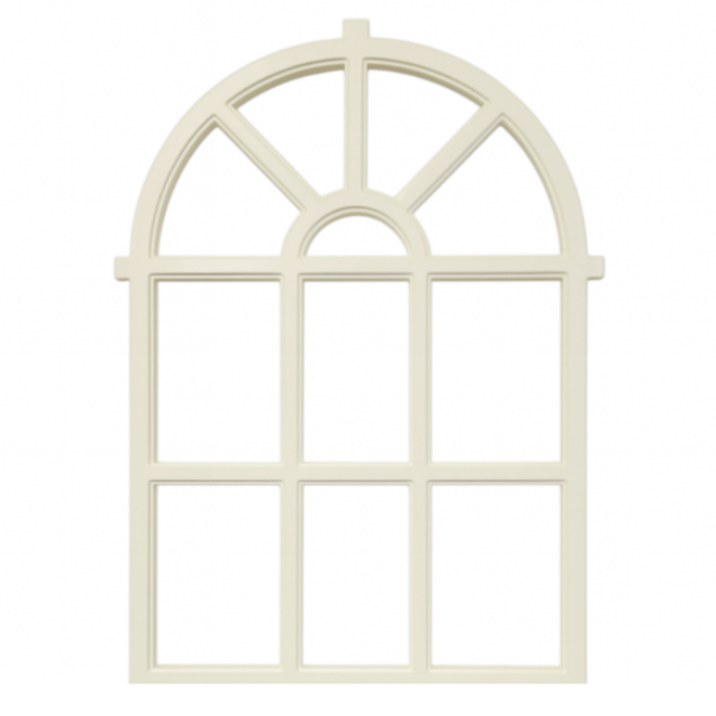 KempiQ Stalraam gietijzer enkel glas model 8 maat 67x93.5 cm vast model
