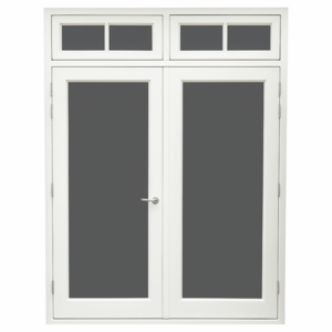 Kempisch kozijn met dubbele tuindeur model 3 met bovenlicht