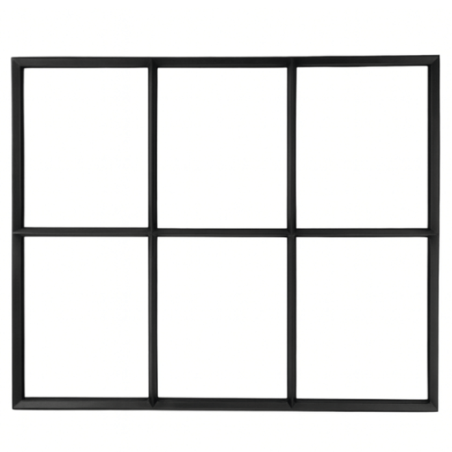 KempiQ Authentiek zwart stalen raam vast B98xH82 cm dubbel glas