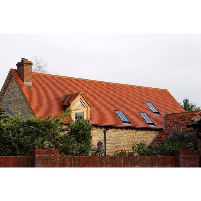 KempiQ Tegelpan retro look kleur rood bezand verouderd