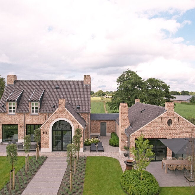 Binnen en buiten laten doorlopen in Kempische stijl