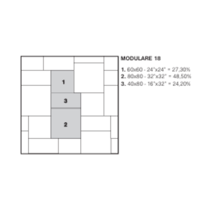 KempiQ Keramische tegel Castello Ecru 60x60 cm per m2