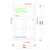 KempiQ KempiQ raamkozijn Essence type 1 | 1038 x 1600 mm