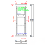 KempiQ KempiQ enkel raamkozijn Essence type 6 | 588 x 1600 mm