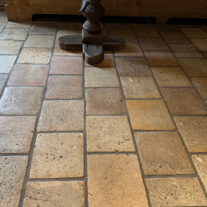 KempiQ Antieke estrikken wit-geel genuanceerd 20x20cm per m2