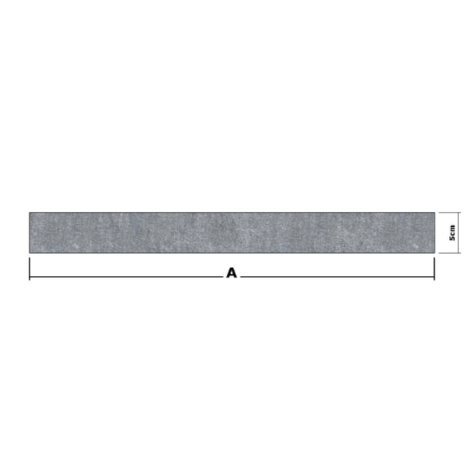 KempiQ Paalmuts hardsteen model 2 met frezing en ledstrip Combideal