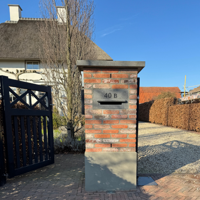 KempiQ Paalmuts hardsteen model 2 met frezing en ledstrip Combideal