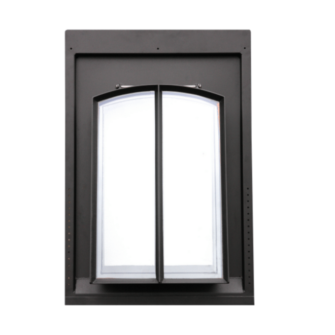 KempiQ Dakraam staal 40x60 cm HR++ glas tweevaks thermisch onderbroken met loodslab Combideal