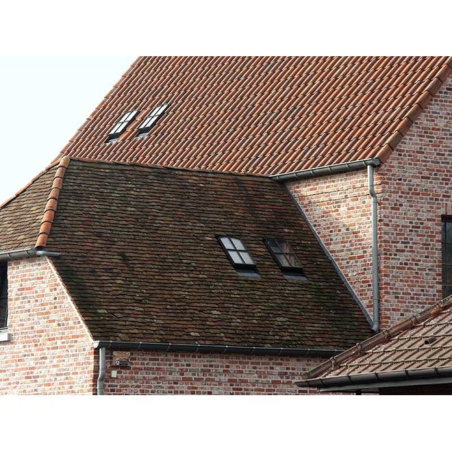 KempiQ Dakraam staal 40x60cm HR++ glas kruisvakverdeling thermisch onderbroken met loodslab Combideal