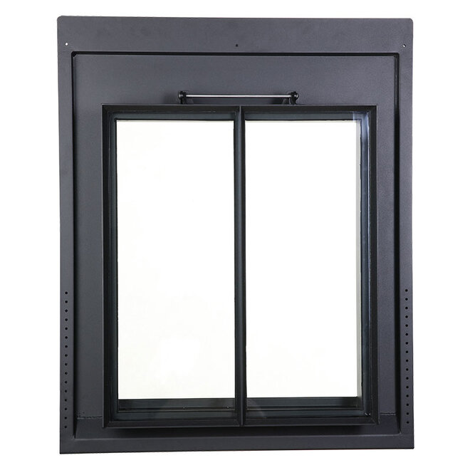KempiQ Dakraam staal 60x70 cm HR++ glas tweevaks thermisch onderbroken met loodslab Combideal