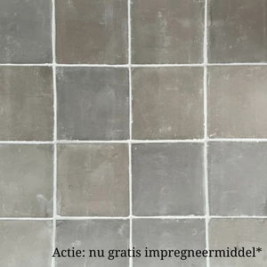 Gesmoorde verouderde estrikken, bruin grijs 22 x 22 cm per m2
