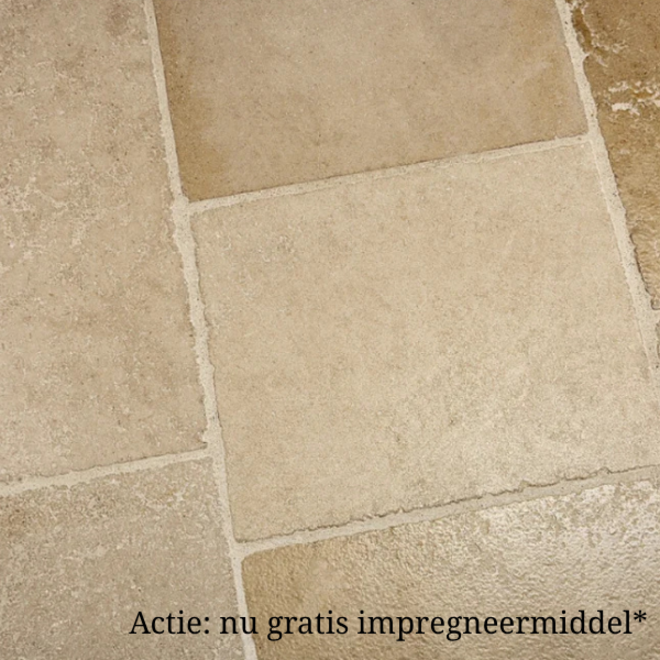 KempiQ Bourgondische dallen creme rustiek verouderd per m2