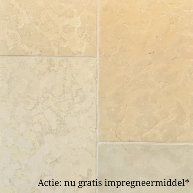 KempiQ Bourgondische dallen "Calcaire nuance" geborsteld 40/50 cm breed per m2