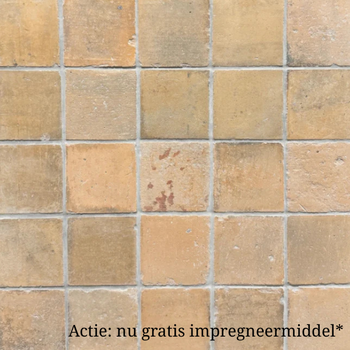 Keramische estrikken Leemkleur 16x16cm