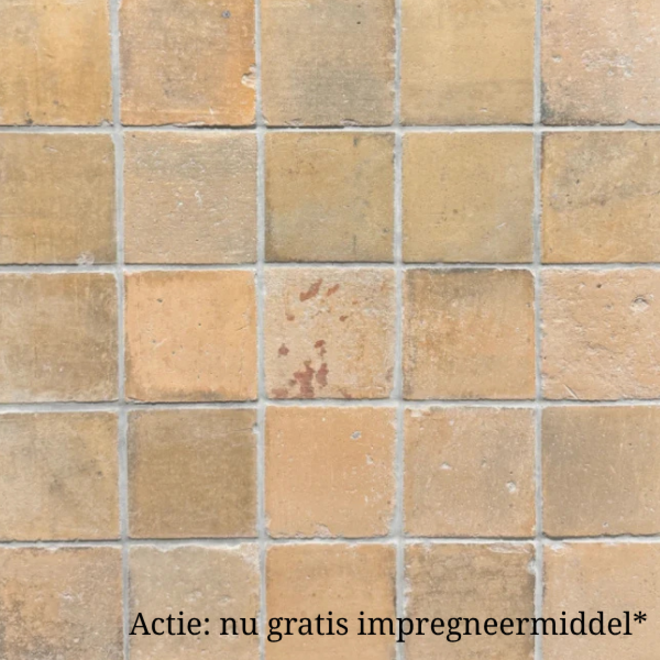 KempiQ Keramische estrikken Leemkleur genuanceerd 16x16cm per m2