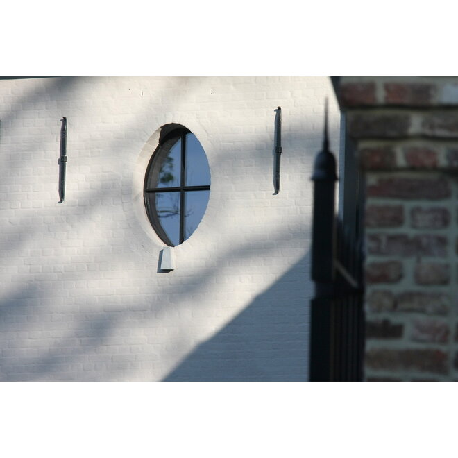 KempiQ Stalen ossenoog raam H64xB50cm dubbel glas met thermische onderbreking