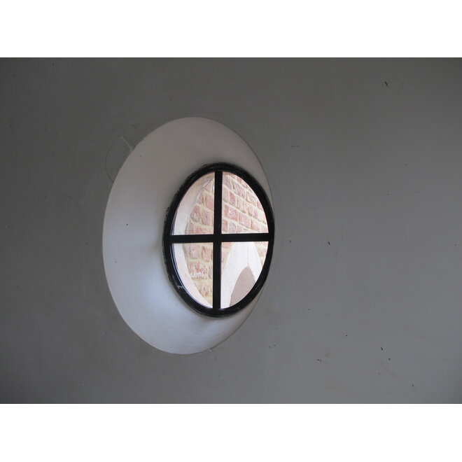 KempiQ Stalen ossenoog raam H64xB50cm dubbel glas met thermische onderbreking