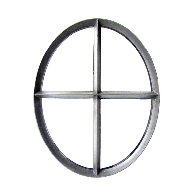 KempiQ Stalen ossenoog raam H64xB50cm dubbel glas met thermische onderbreking