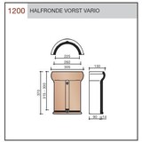 Wienerberger Wienerberger nokvorst vario halfrond rustiek engobe type 1200