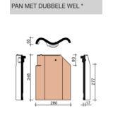 Wienerberger Wienerberger Oude Holle gevelpan met dubbele wel rustiek engobe