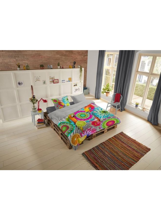 HIP Dekbedovertrek Kjenta Multi - Katoensatijn