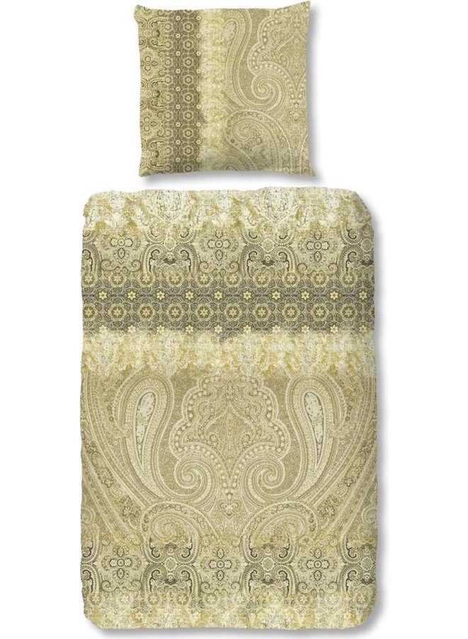 ZouZou Dekbedovertrek Claudia Olijf - Katoensatijn