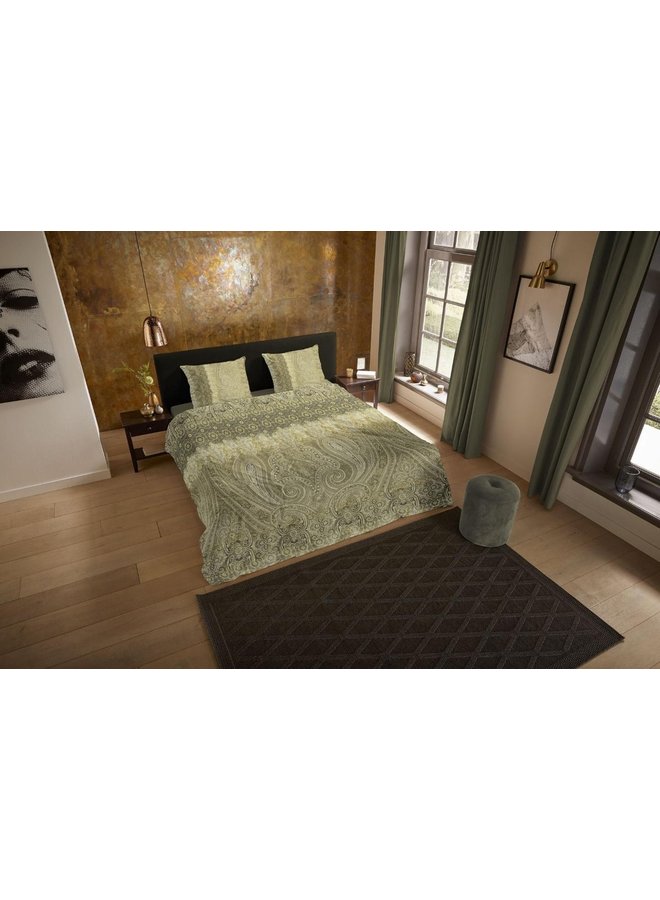 ZouZou Katoen/satijn Dekbedovertrek Olijf