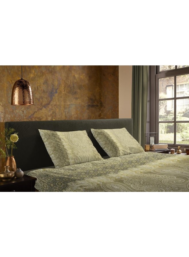 ZouZou Katoen/satijn Dekbedovertrek Olijf